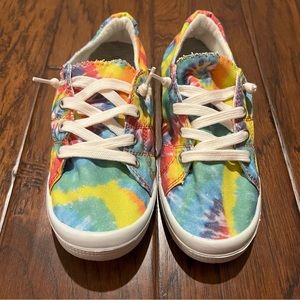 Tie Dye Slip On Shoes